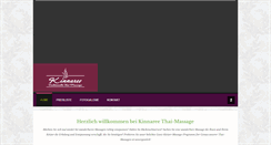 Desktop Screenshot of kinnaree-massage.de