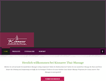 Tablet Screenshot of kinnaree-massage.de